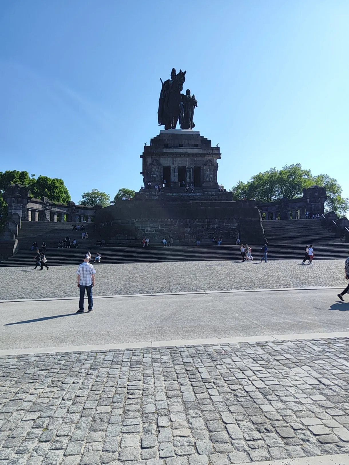 Konny pomnik cesarza Wilhelma I na Deutsches Eck